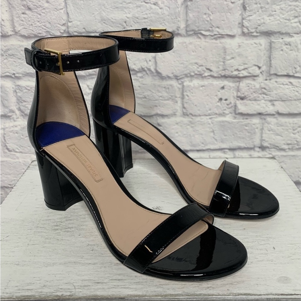 Excellent condition patent leather heeled sandals 🔥